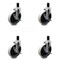 Service Caster 5 Inch Thermoplastic Wheel 1-1/2 Inch Expanding Stem Caster with Brakes, 4PK SCC-EX05S510-TPRS-SLB-112-4 - alternate 4